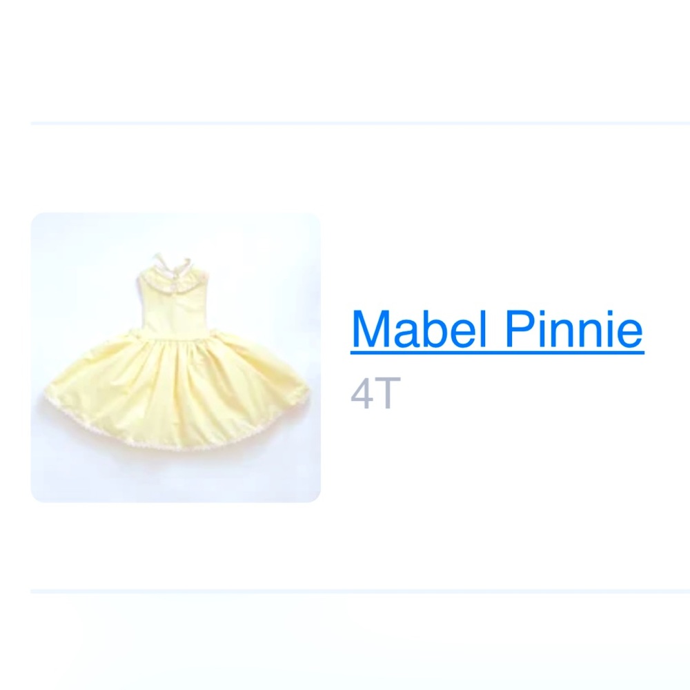 Gorgeous Mabel Pinafore dress by the Brass Razoo Elise Vaughn size 4T